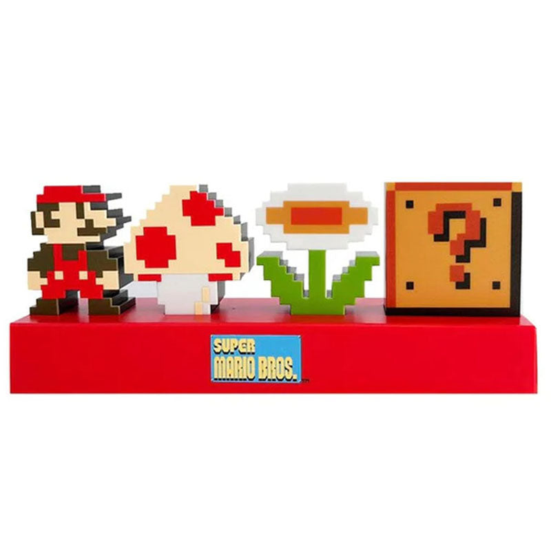 RGB LED 3D Night Light Super Mario Bros Icons Paladone Edition with 3 Light Modes RGB LED 3D Night Light Super Mario Bros Icons Paladone Edition with 3 Light Modes